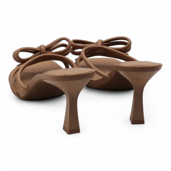 Emonna Womens Faux Leather Slip on Slide Sandals - Picture 6 of 8